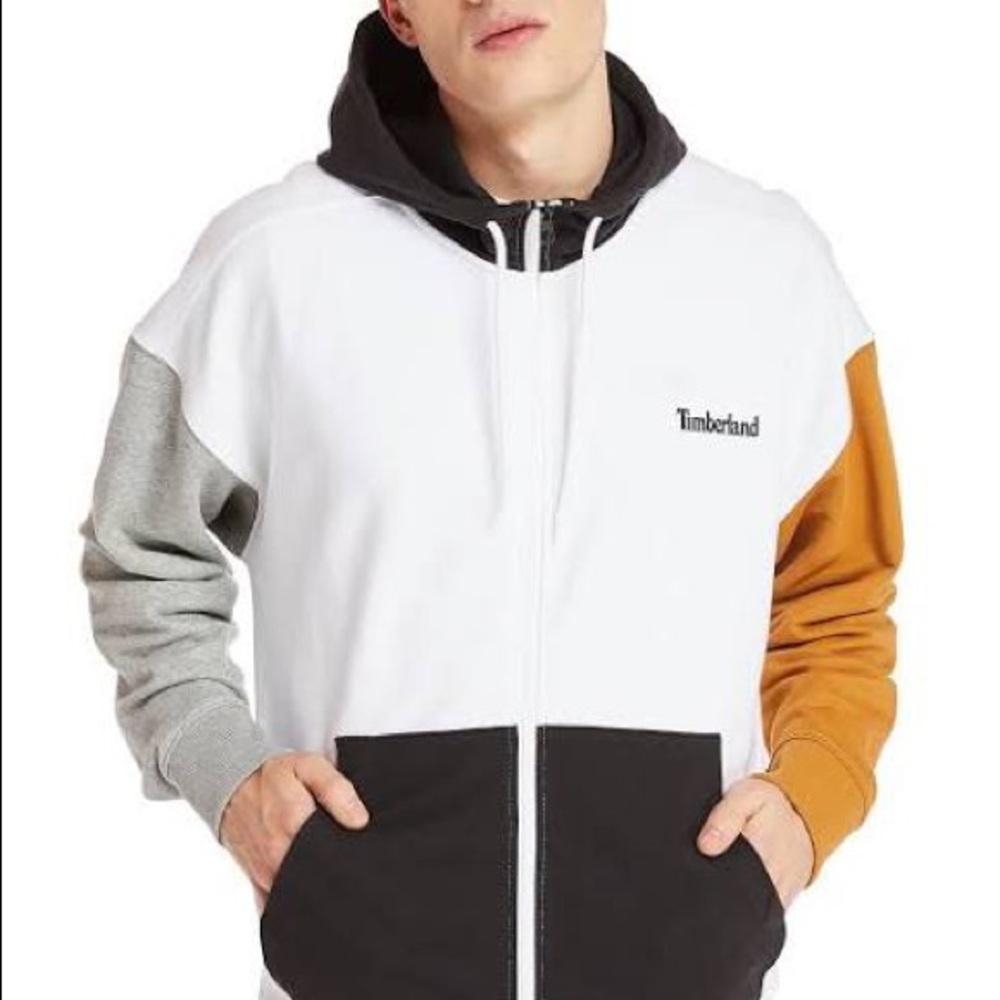Timberland Men's Full-Zip Logo Hoodie